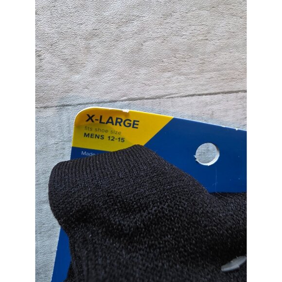 MediPeds Mens Over-The-Calf Compression Socks XL 2 Pair Black - Picture 2 of 3